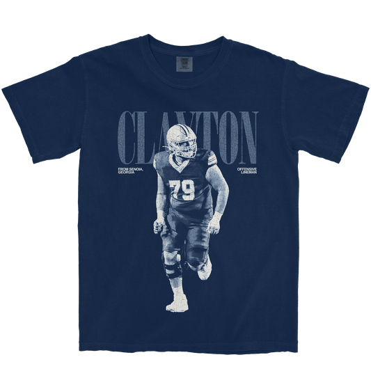 ZACHARY CLAYTON VINTAGE NAVY TEE