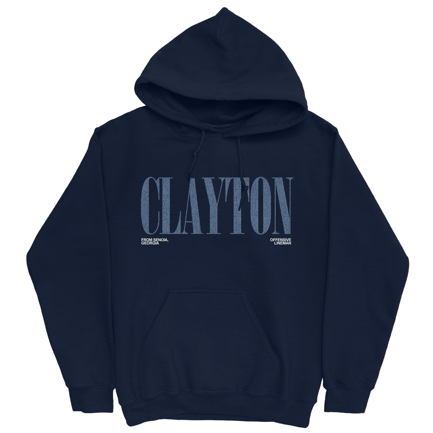 ZACHARY CLAYTON CLASSIC NAVY HOODIE