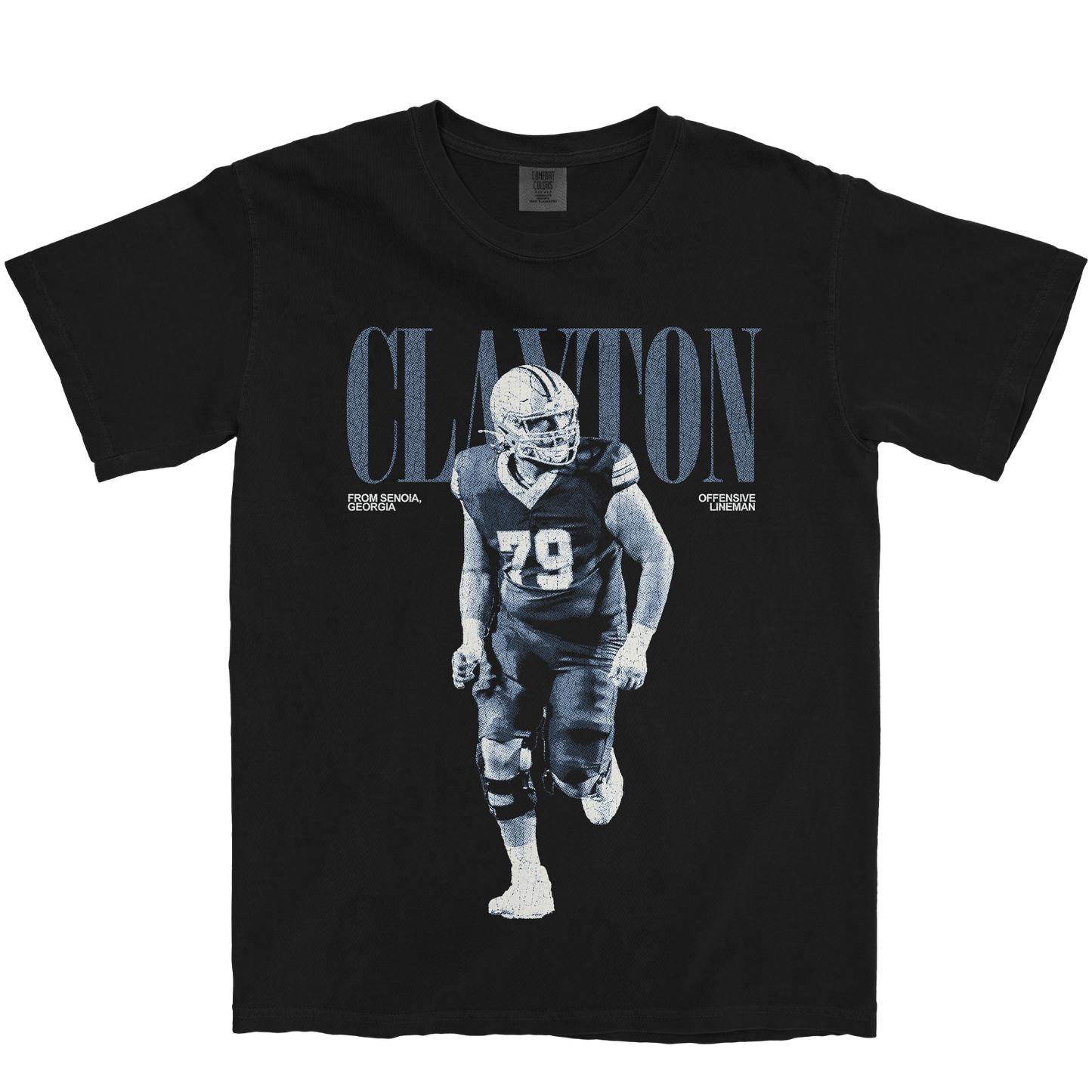 ZACHARY CLAYTON VINTAGE BLACK TEE