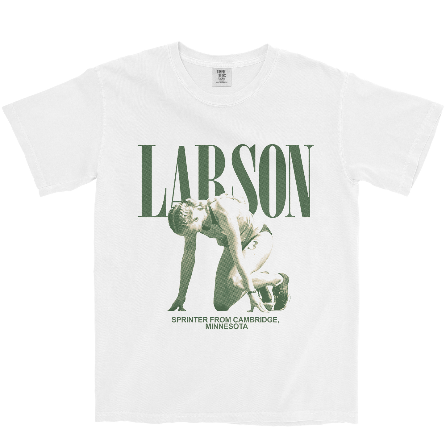 ANIKA LARSON VINTAGE WHITE TEE