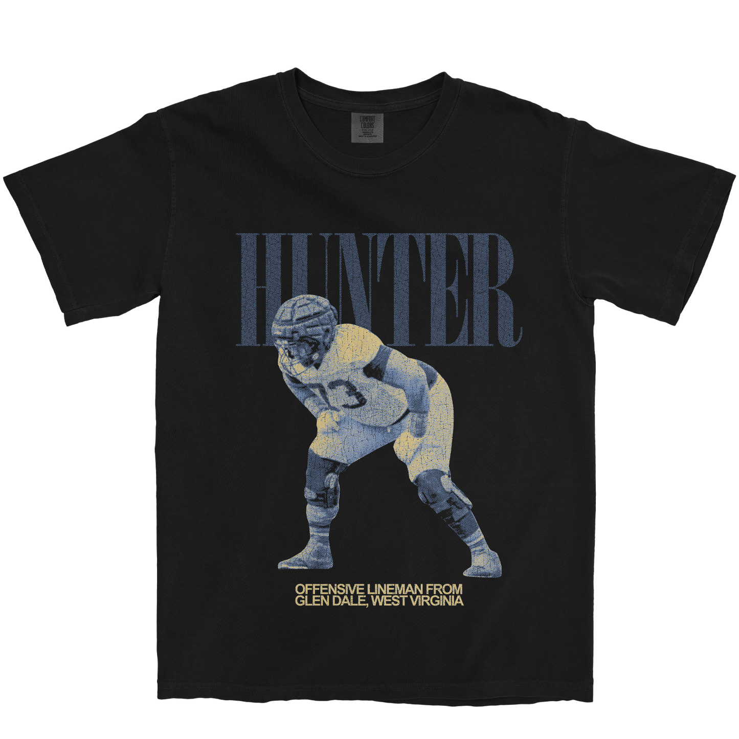 ANDREAS HUNTER VINTAGE BLACK TEE