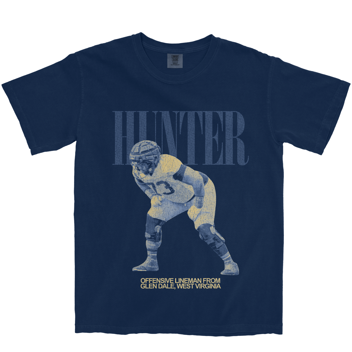 ANDREAS HUNTER VINTAGE NAVY TEE