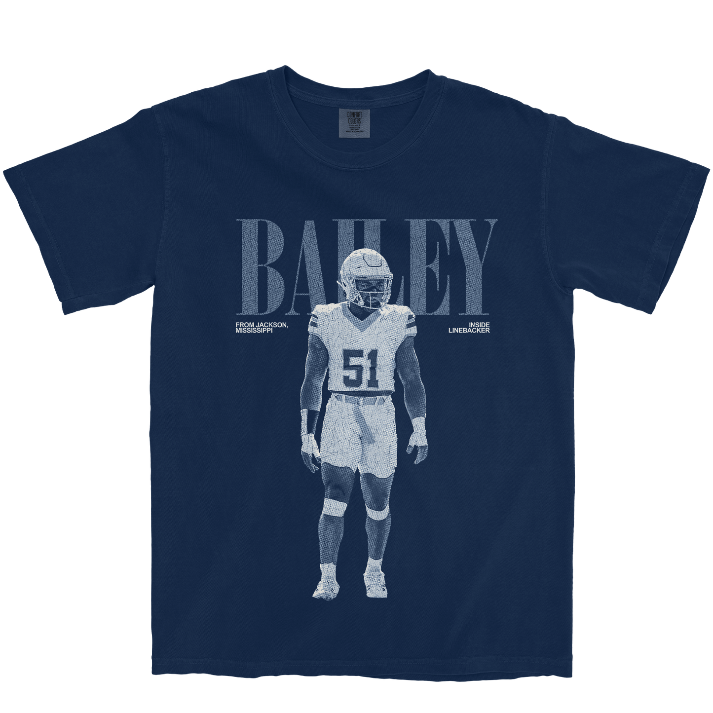 AMARRIEN BAILEY VINTAGE NAVY TEE