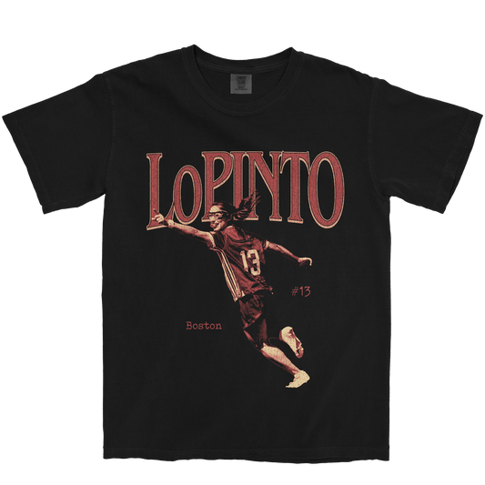 EMMA LOPINTO VINTAGE BLACK TEE