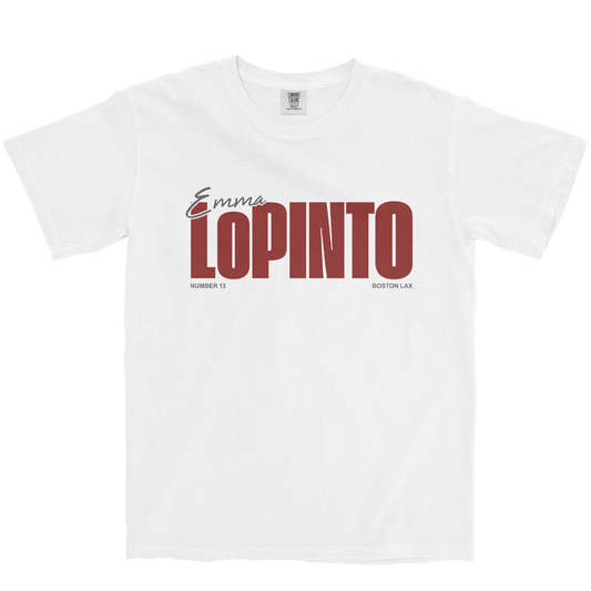 EMMA LOPINTO CLASSIC WHITE TEE
