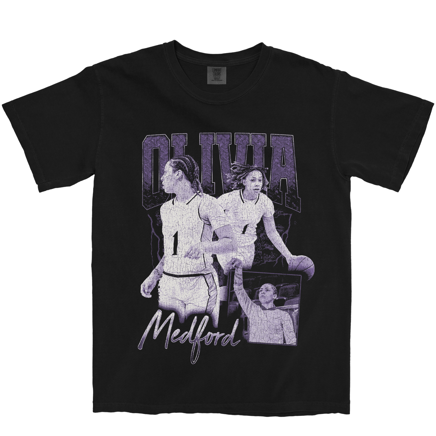 OLIVIA MEDFORD GRAPHIC BLACK TEE