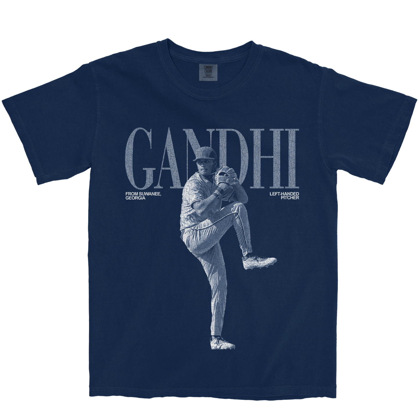 KRISH GANDHI VINTAGE NAVY TEE