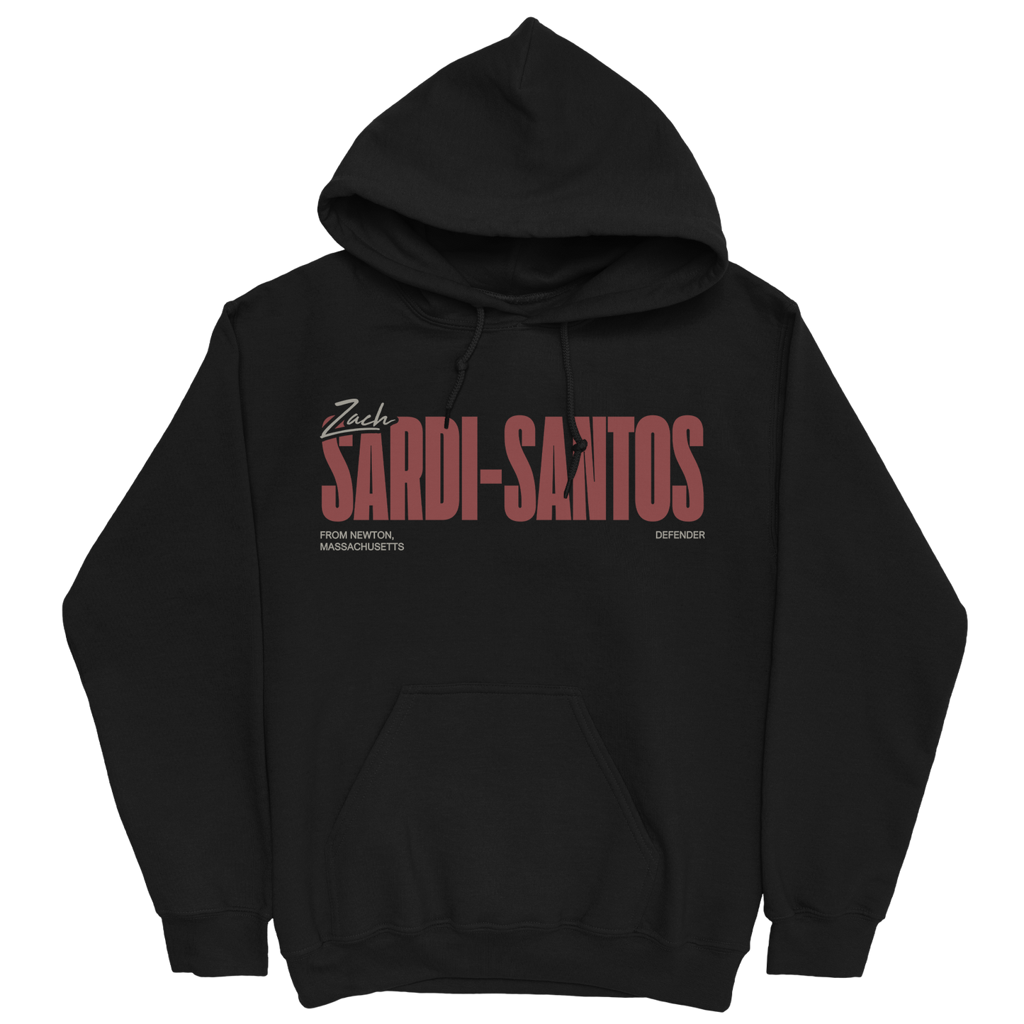 ZACH SARDI-SANTOS CLASSIC BLACK HOODIE