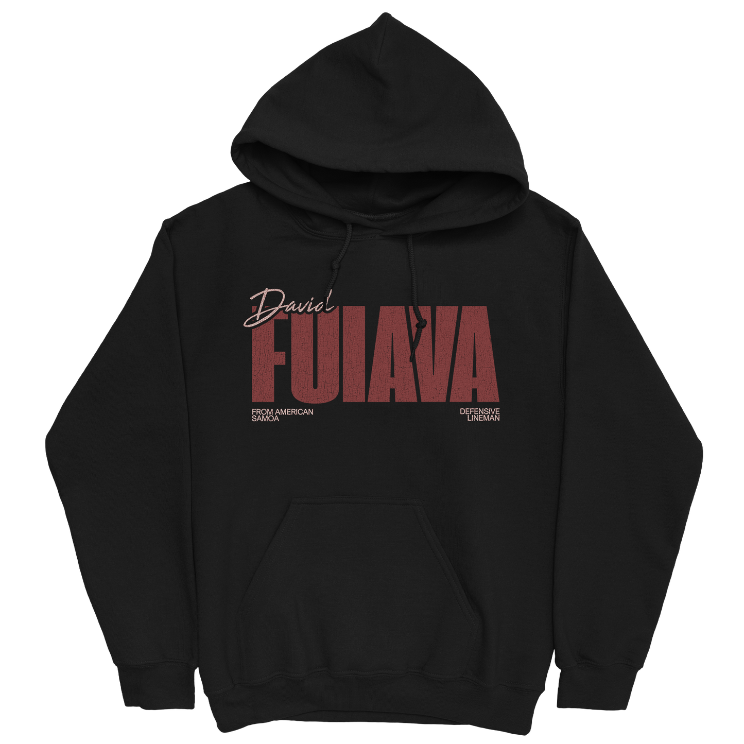 DAVID FUIAVA CLASSIC BLACK HOODIE