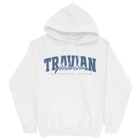 TRAVIAN JOHNSON RETRO WHITE HOODIE