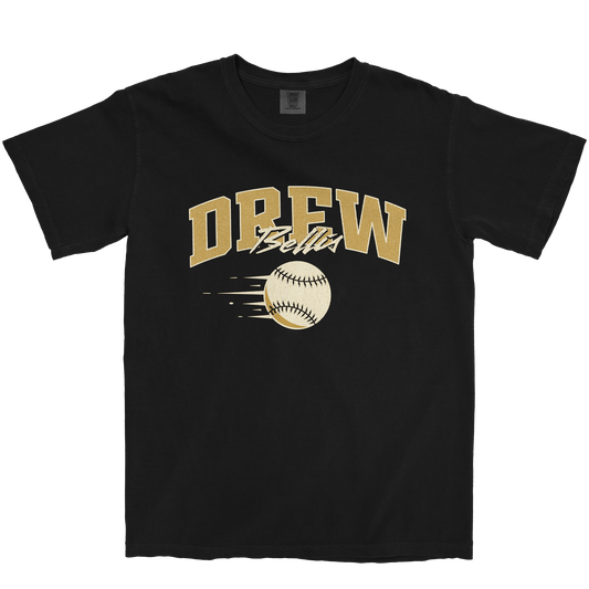 DREW BELLIS RETRO BLACK TEE