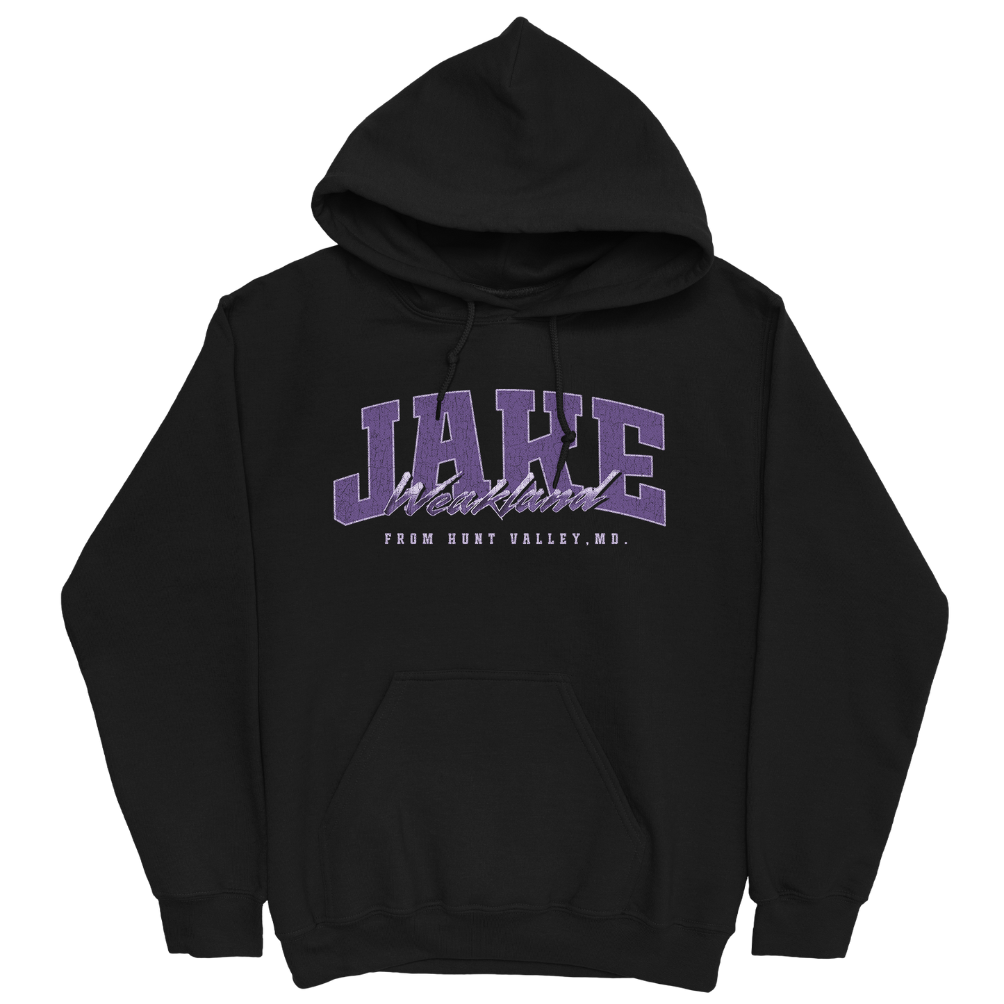JAKE WEAKLAND RETRO BLACK HOODIE