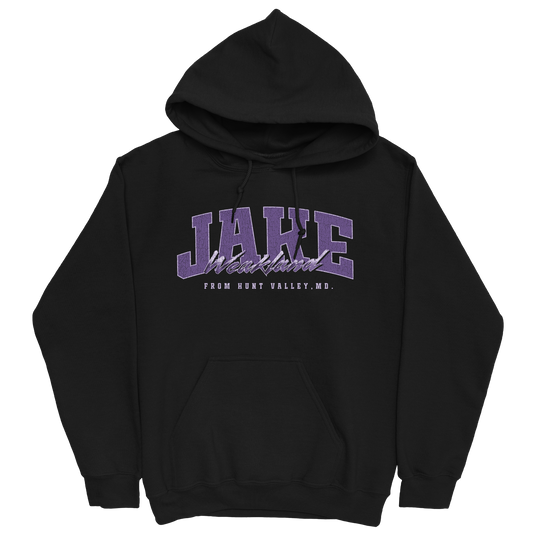 JAKE WEAKLAND RETRO BLACK HOODIE