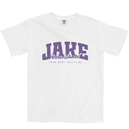 JAKE WEAKLAND RETRO WHITE TEE