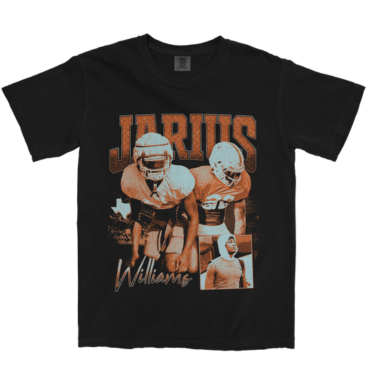 JARIUS WILLIAMS GRAPHIC BLACK TEE