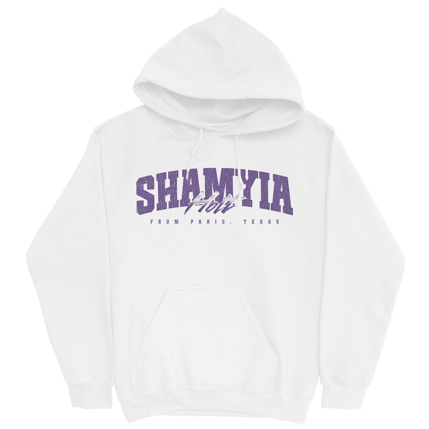 SHAMYIA HOLT RETRO WHITE HOODIE