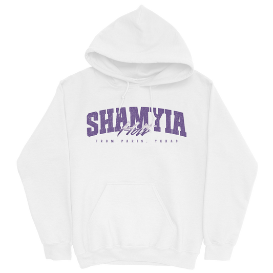 SHAMYIA HOLT RETRO WHITE HOODIE