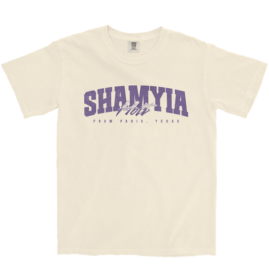 SHAMYIA HOLT RETRO IVORY TEE