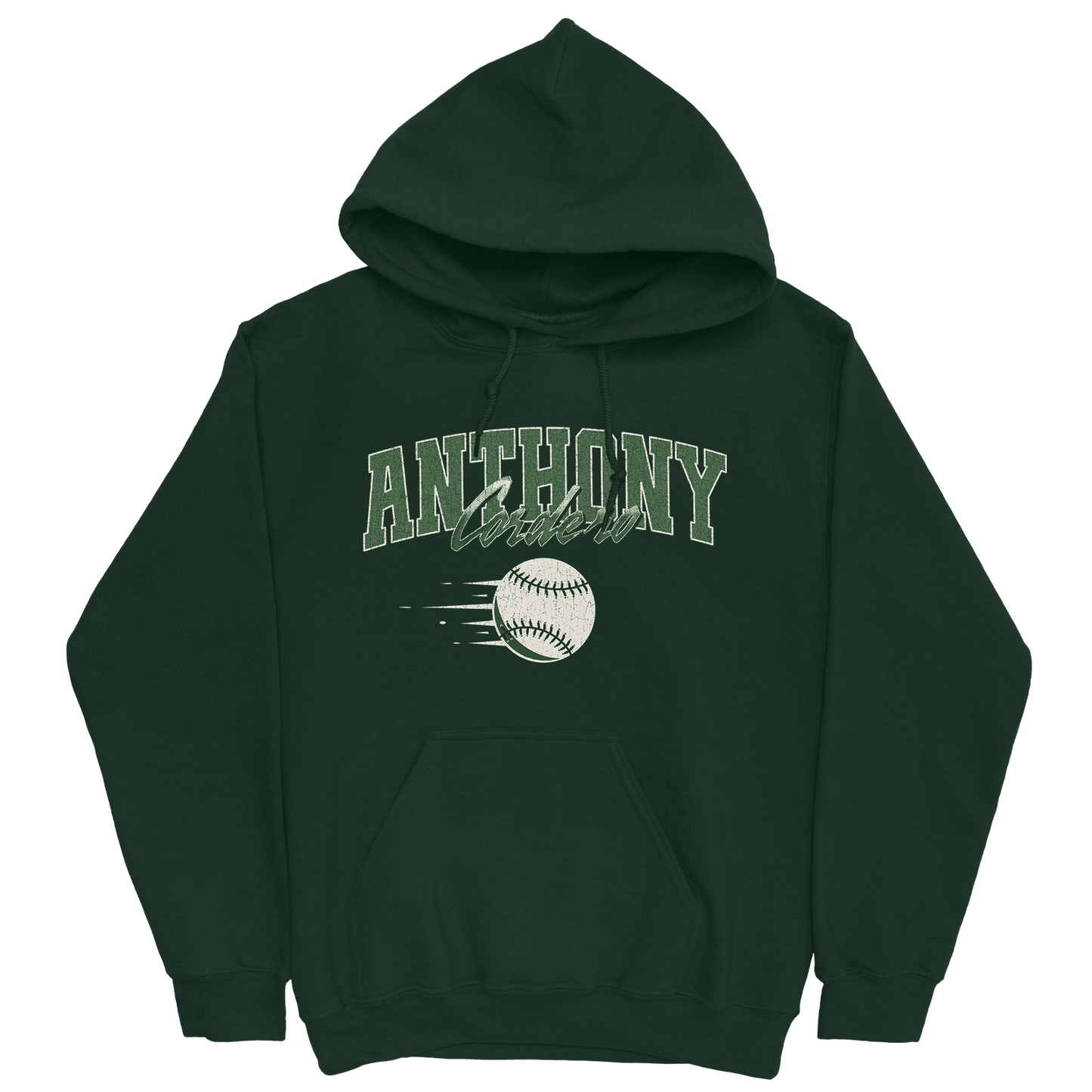 ANTHONY CORDERO RETRO FOREST GREEN HOODIE