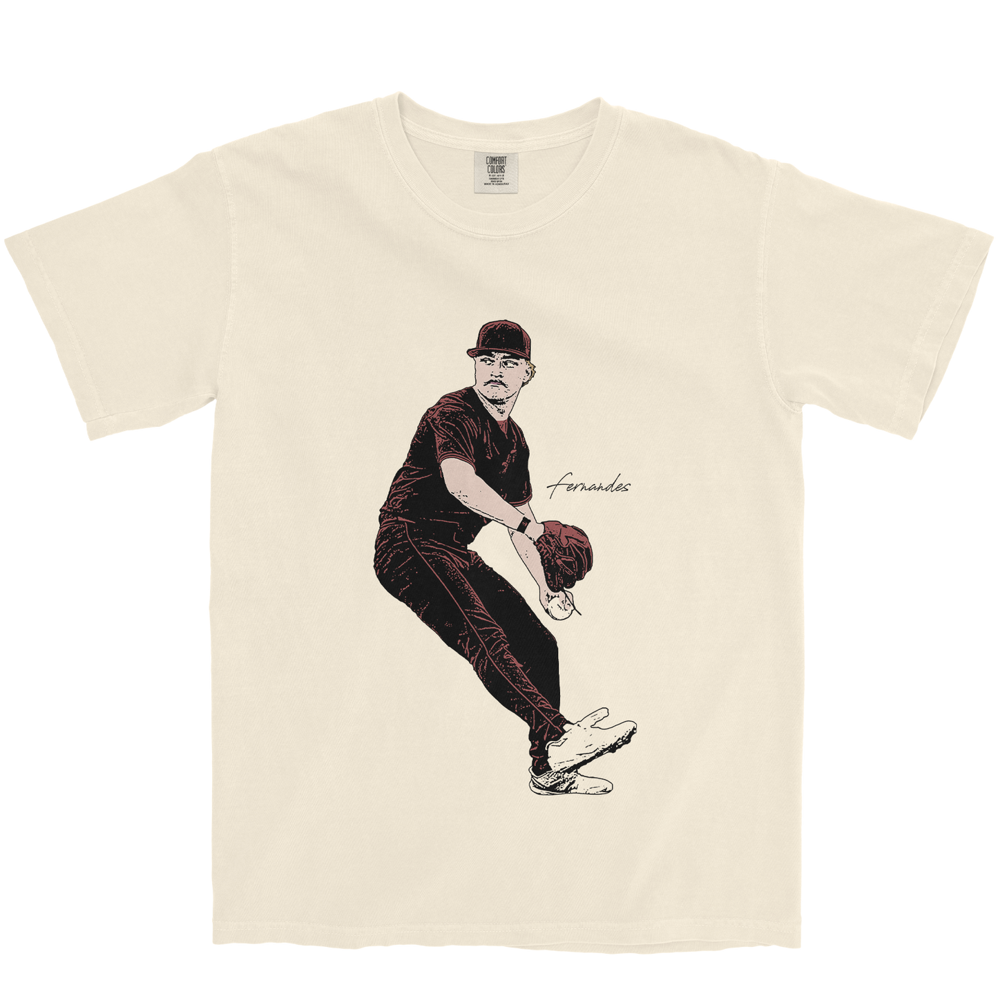 KYLE FERNANDES ILLUSTRATED IVORY TEE