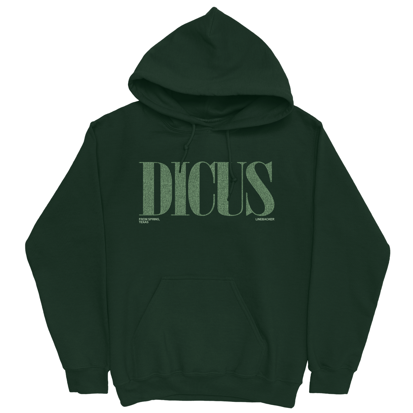 JAXSON DICUS CLASSIC FOREST GREEN HOODIE