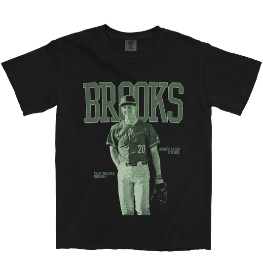 GRANT BROOKS PITCHER BLACK TEE