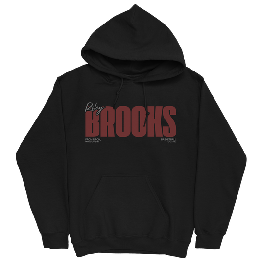 RILEY BROOKS CLASSIC BLACK HOODIE