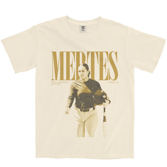IZZY MERTES VINTAGE IVORY TEE