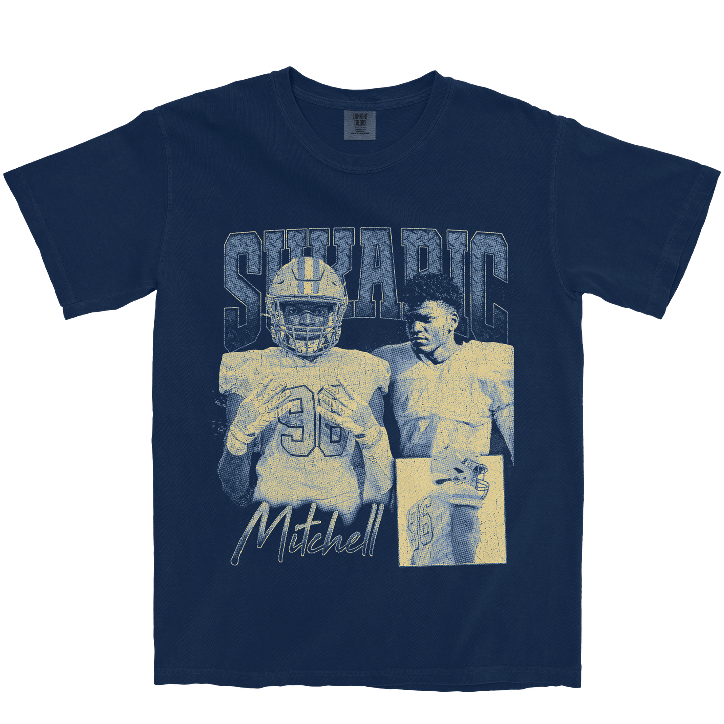 SUKARIC MITCHELL GRAPHIC NAVY TEE