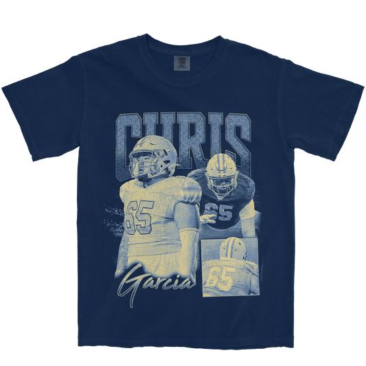 CHRIS GARCIA GRAPHIC NAVY TEE