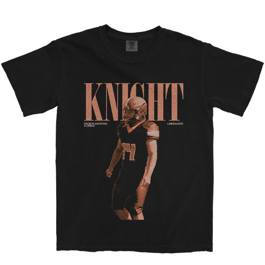 AARON KNIGHT VINTAGE BLACK TEE