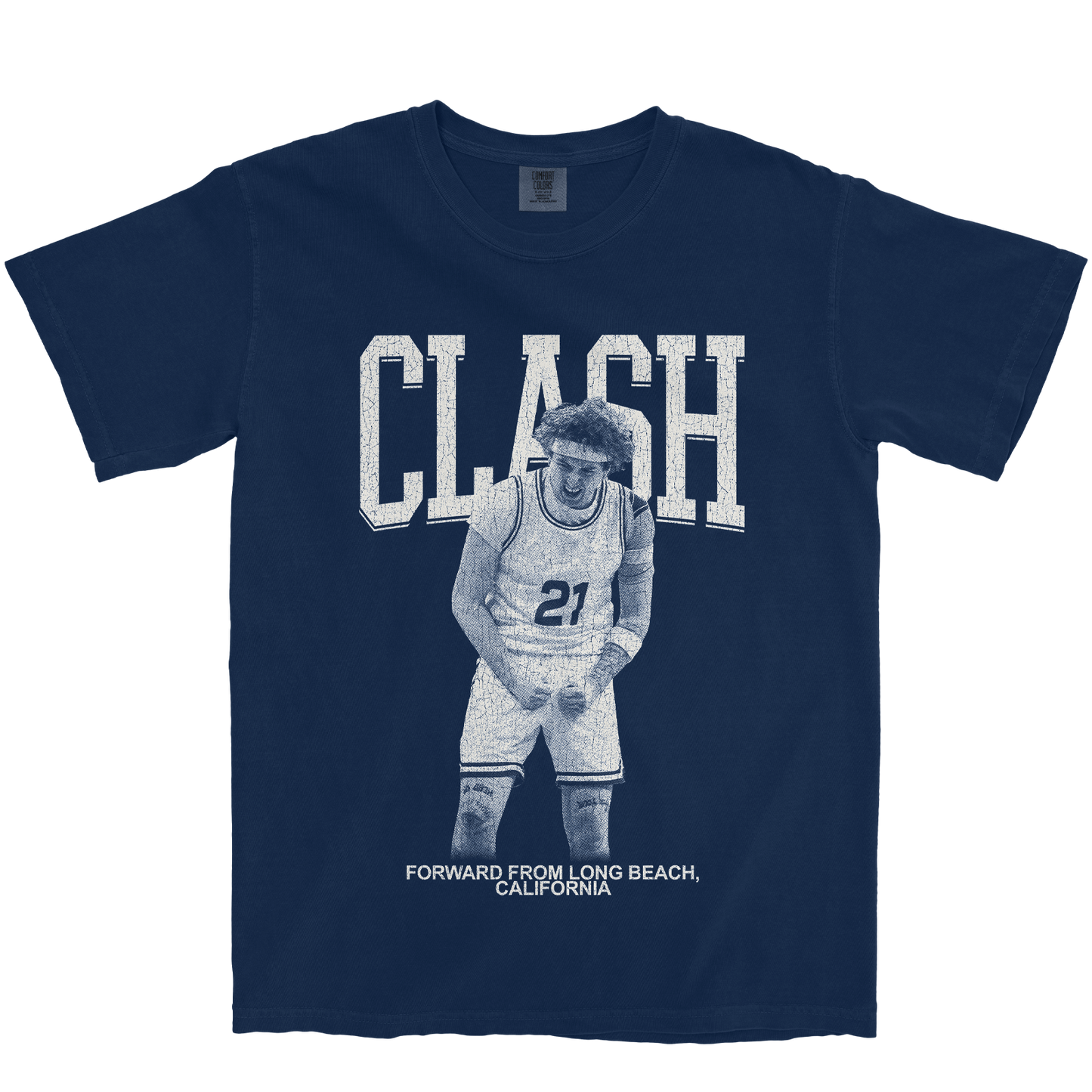 CLASH PETERS VINTAGE NAVY TEE
