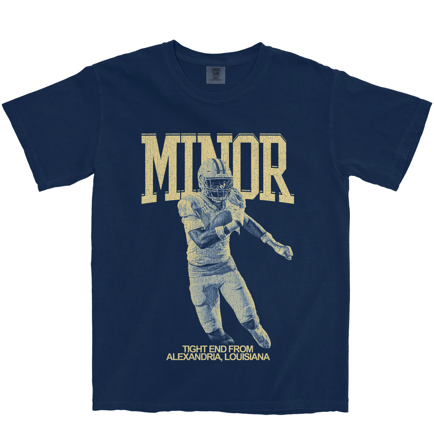 JERMAINE MINOR VINTAGE NAVY TEE