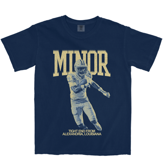JERMAINE MINOR VINTAGE NAVY TEE