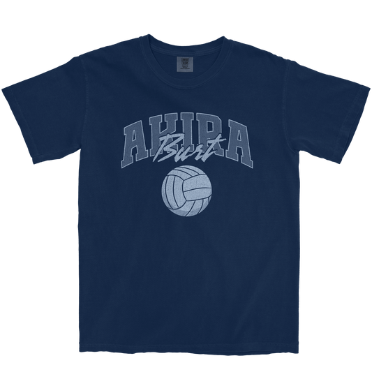 AKIRA BURT VOLLEYBALL NAVY TEE