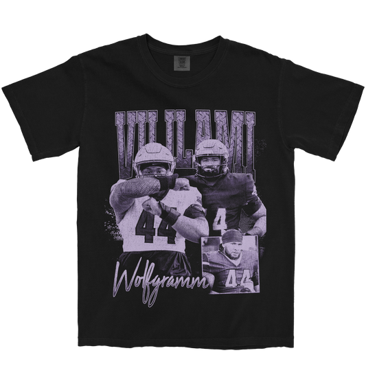 VILILAMI WOLFGRAMM GRAPHIC BLACK TEE
