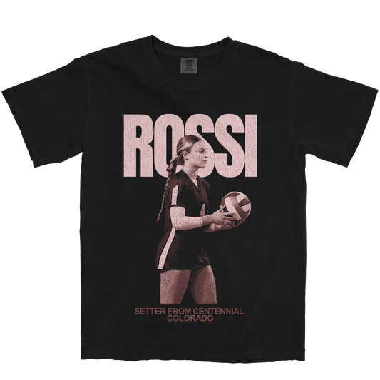 CLAUDIA ROSSI VINTAGE BLACK TEE