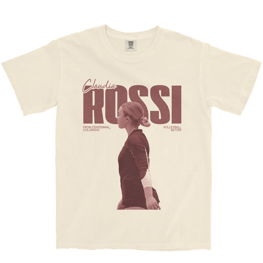 CLAUDIA ROSSI VINTAGE IVORY TEE