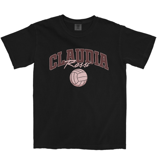 CLAUDIA ROSSI VOLLEYBALL BLACK TEE