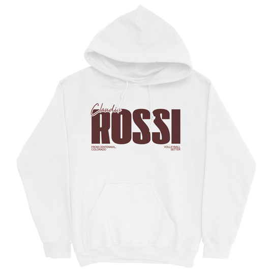 CLAUDIA ROSSI CLASSIC WHITE HOODIE
