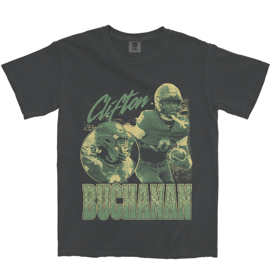 CLIFTON BUCHANAN GRAPHIC GRAPHITE TEE