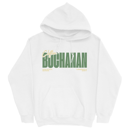 CLIFTON BUCHANAN CLASSIC WHITE HOODIE