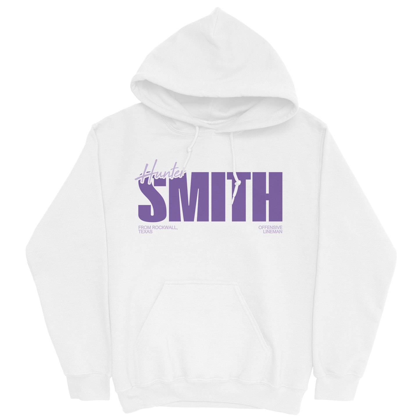 HUNTER SMITH CLASSIC WHITE HOODIE
