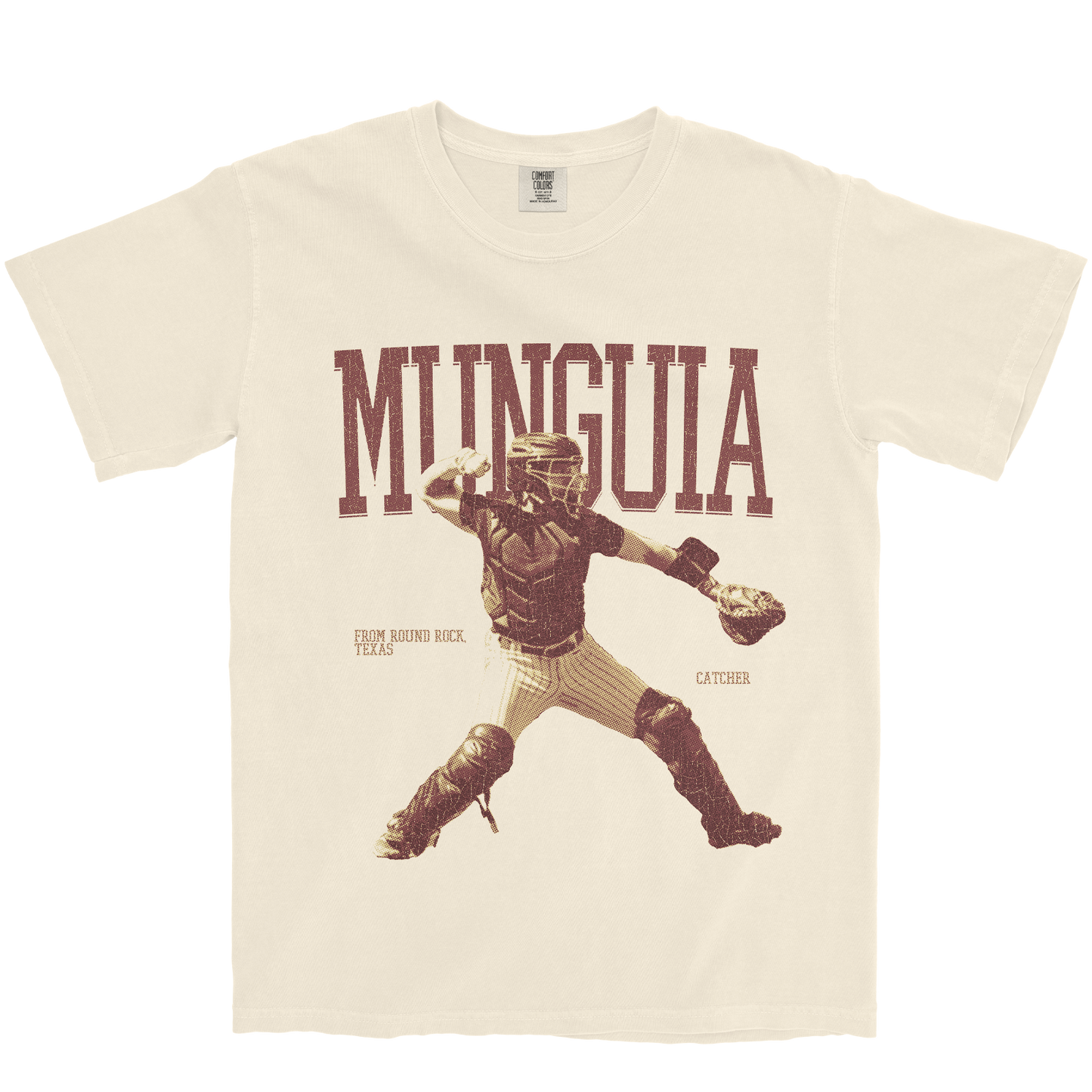AUSTIN MUNGUIA CATCHER IVORY TEE