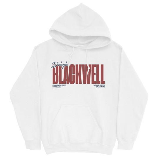 DALAYLA BLACKWELL CLASSIC WHITE HOODIE