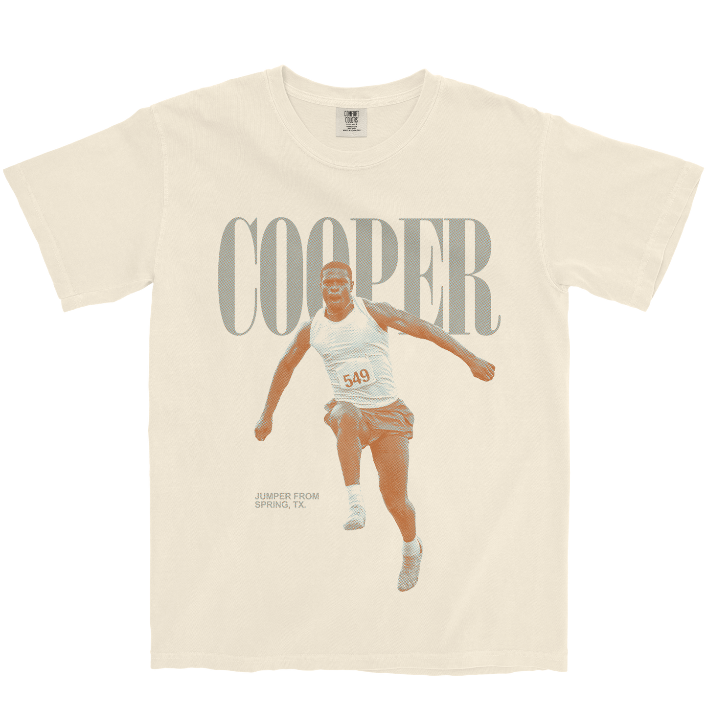 AARON COOPER VINTAGE IVORY TEE