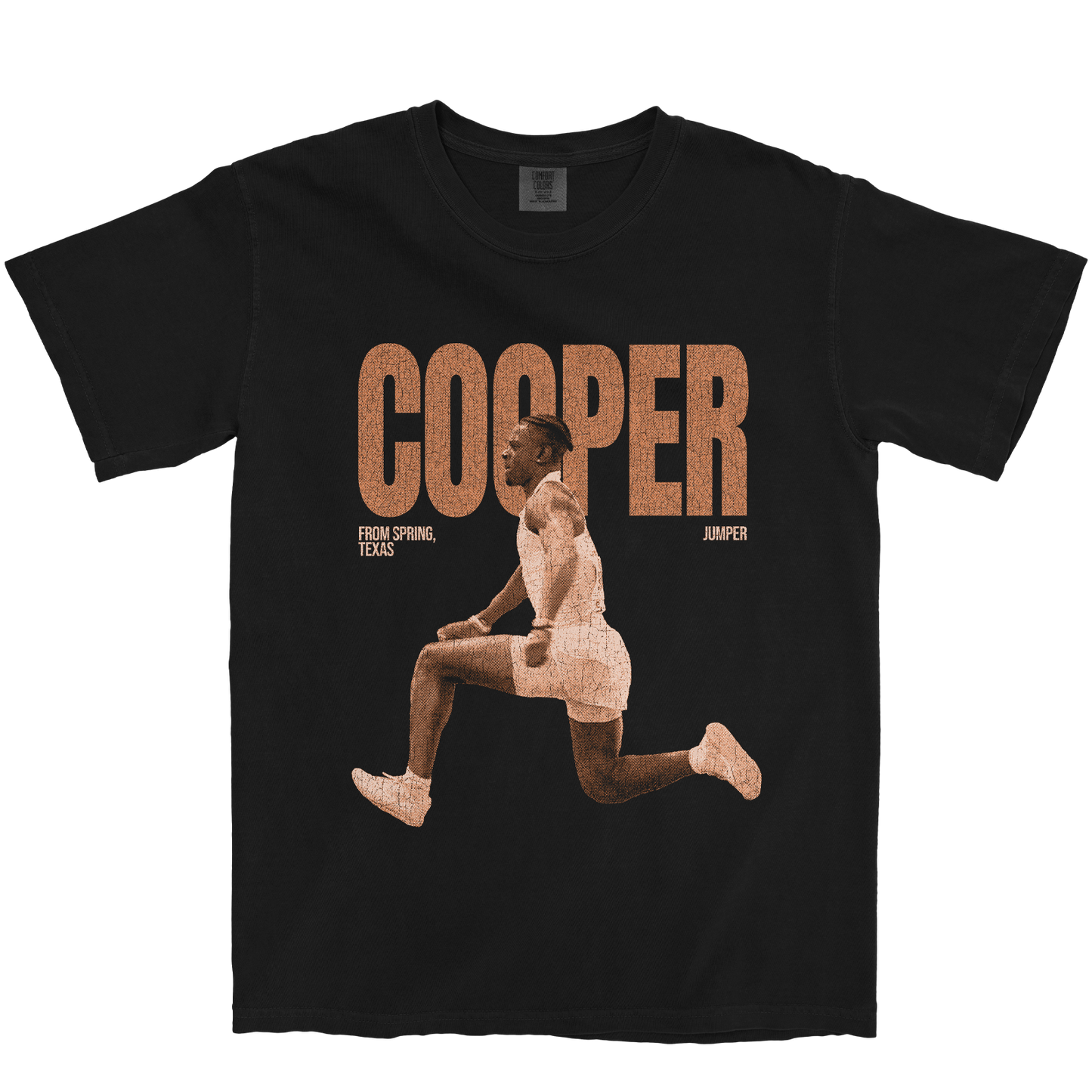 AARON COOPER VINTAGE BLACK TEE