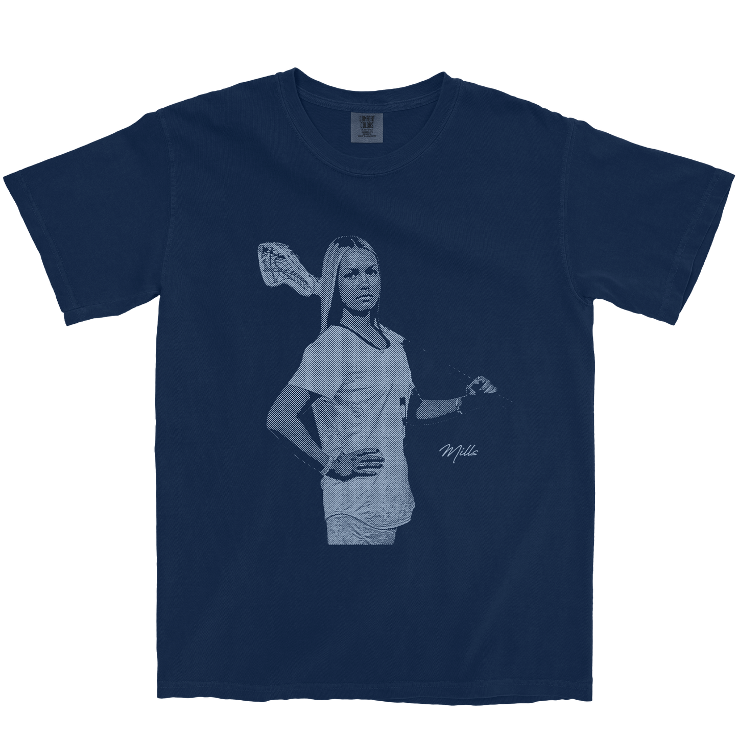 JULIANA MILLS #3 NAVY TEE