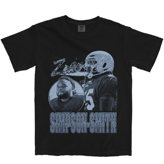 ZEION SIMPSON-SMITH GRAPHIC BLACK TEE