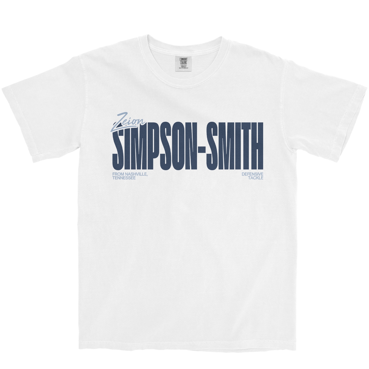 ZEION SIMPSON-SMITH CLASSIC WHITE TEE